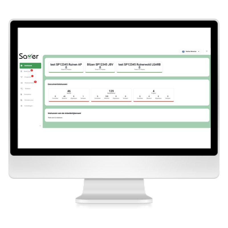 Dashboard met real-time aanwezigheidsinformatie